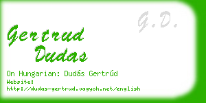 gertrud dudas business card